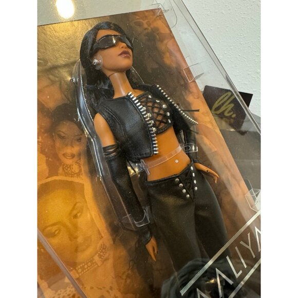 Barbie Aaliyah Signature Music Series Doll Black Faux Leather New Sealed - Picture 5 of 5